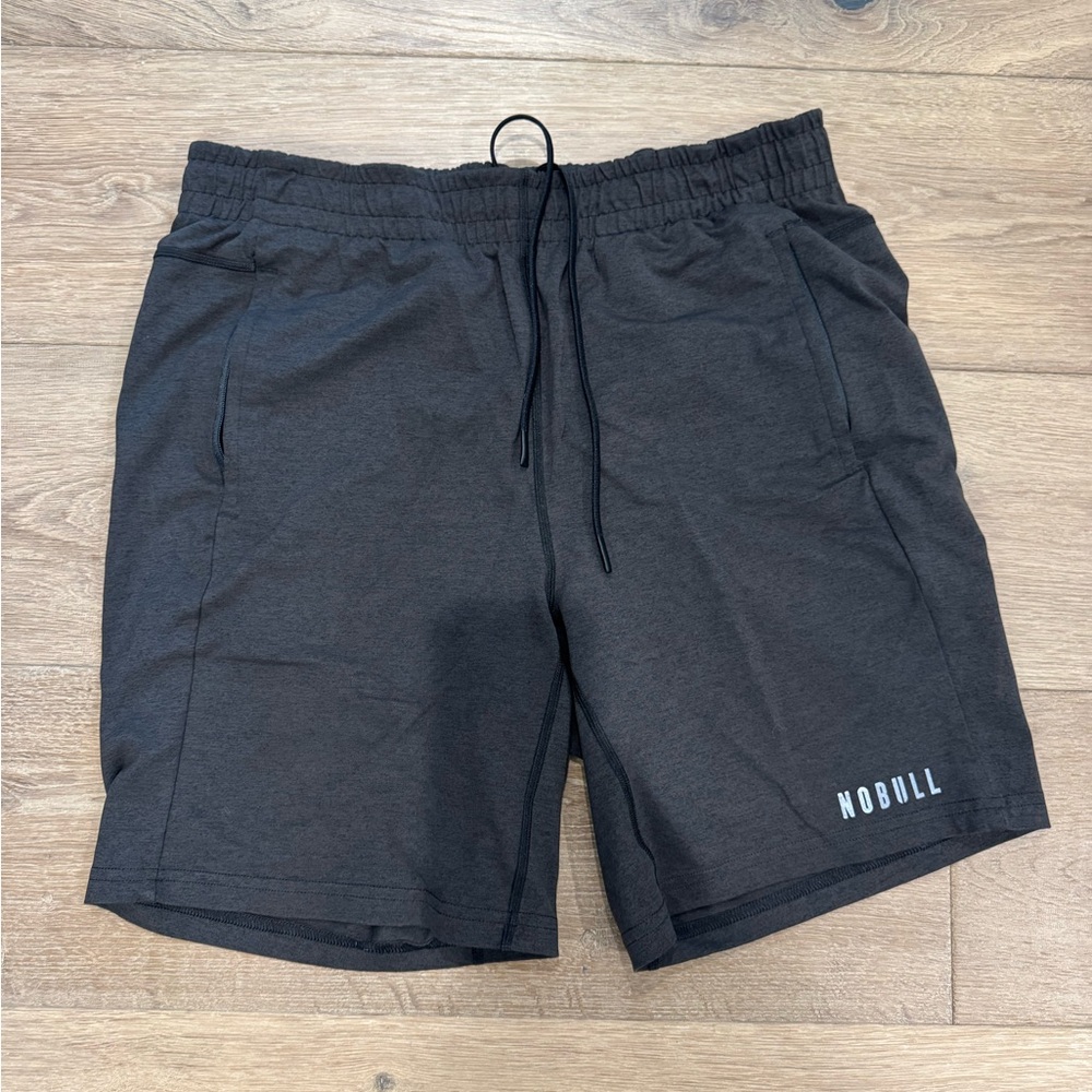 NOBULL Black Athletic Shorts with Drawstring Waistband